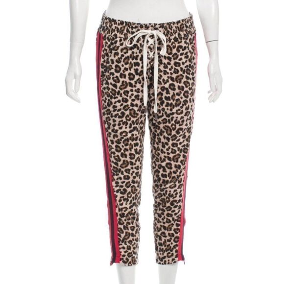 Veronica Beard Pants - VERONICA BEARD‎ Leopard Printed Straight-Leg Joggers with Stripe sz XS